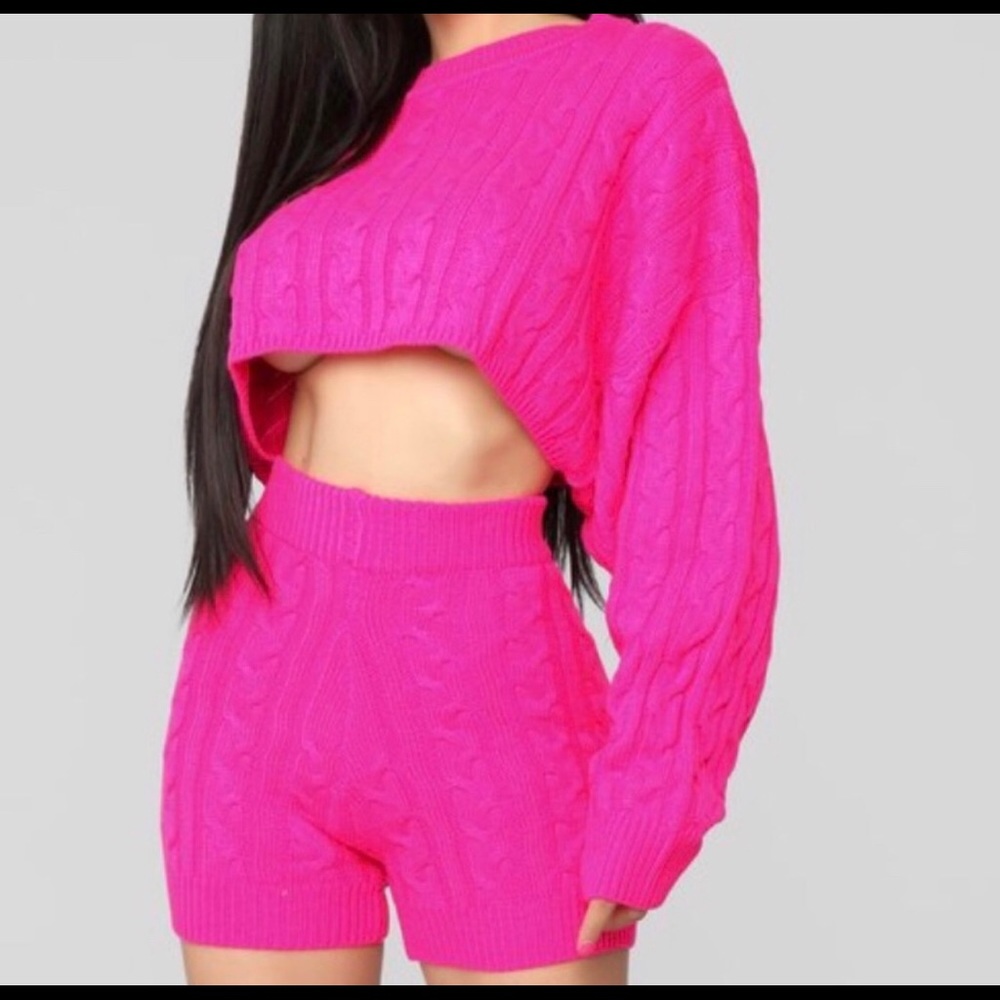 Pink two piece